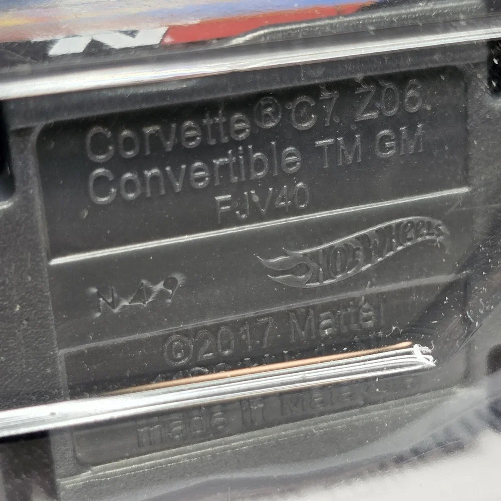 Hot Wheels HW Speed Graphics 4/10 (2020) Black Corvette C7 Z06 Convertible Toy C